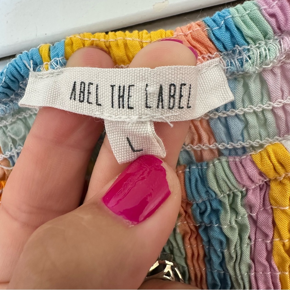 Abel The Label Tiered Patchwork Maxi Dress Multic… - image 4